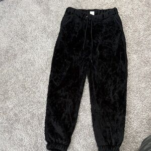 No Boundaries Fuzzy Black Kids Joggers